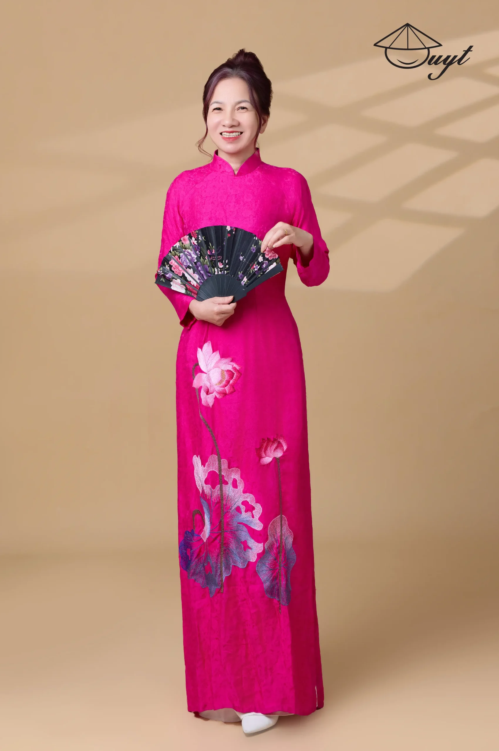 Áo dài hồng